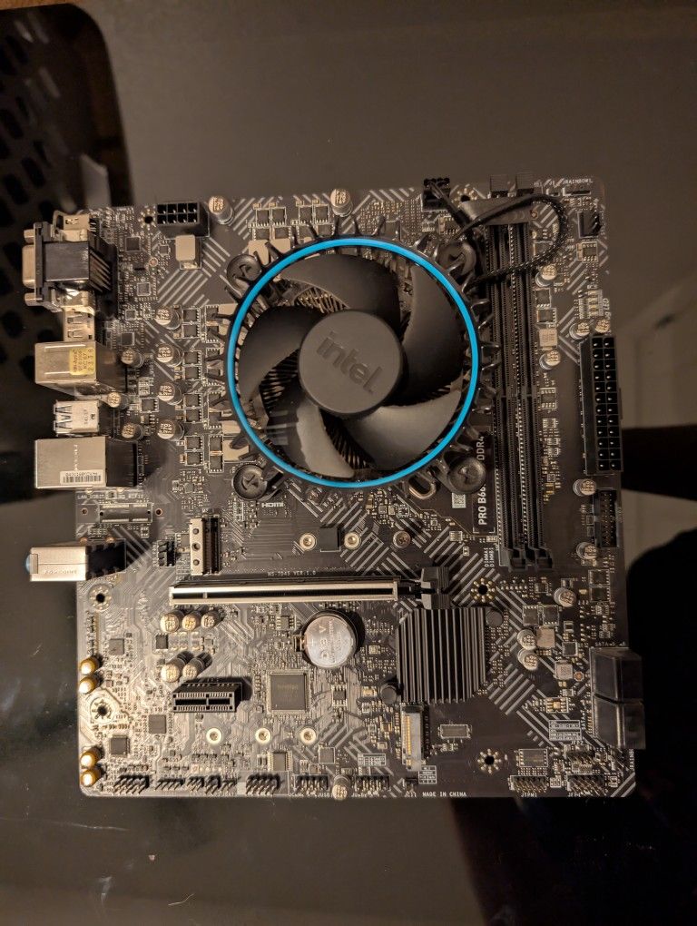 Pro B660M-G Motherboard + 12100F 