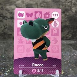 Rocco #322 Animal Crossing Amiibo Card