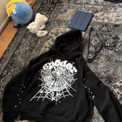 Sp5der OG Web Hoodie Black