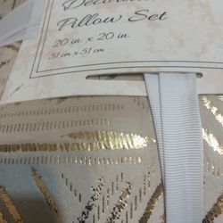 New Pillows Gold & Beige