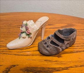 Vintage 'My First Wary Janes' Miniature Resin Shoes