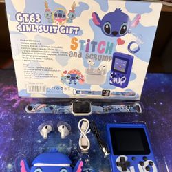 New Stitch GT-74 4in1 Game,Earbuds,Smart Watch Kit