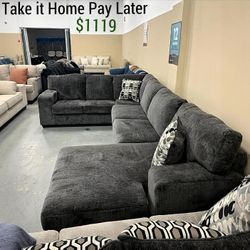 🌫️ Reinvent Your Living Room with Smoke Gray Elegance!
Ballinasloe smoke Sectional