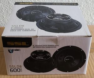 SSL 600 watt!! 8 inch !! Subwoofers!!