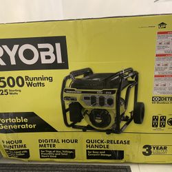 Brand New In box RYOBI 6500 Watt Generator 