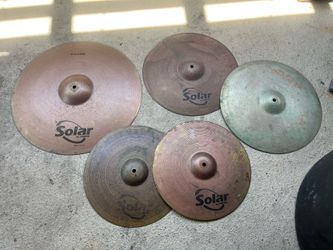 Cymbals: full set. Sabian & nu Vader