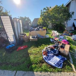 Yard Sale Leftovers. MUST PICK UP ALL.