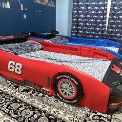 Delta Children Turbo Race Car Twin Bed For Kids 