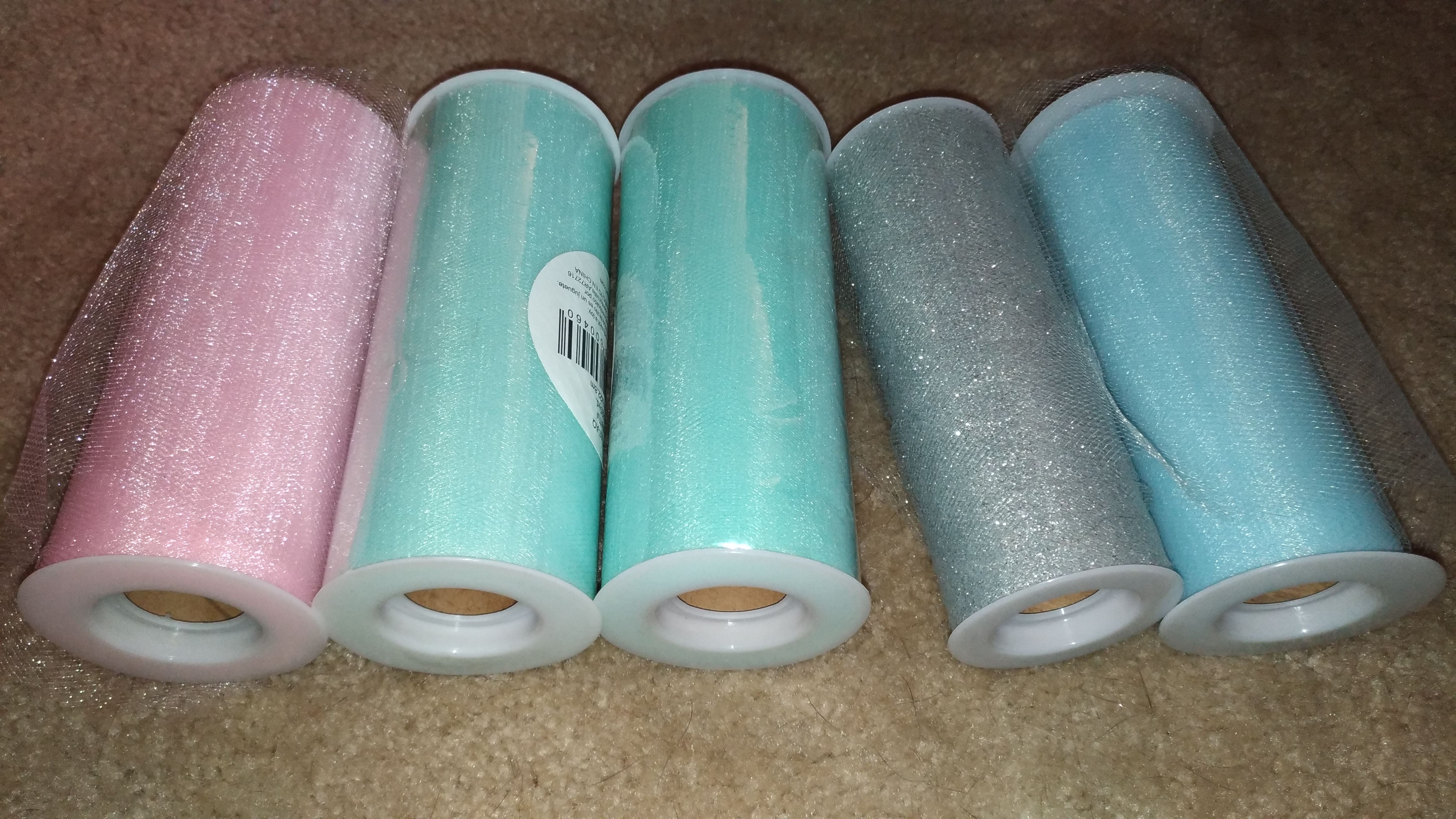 5 spools of Tulle for tu-tu's and more!