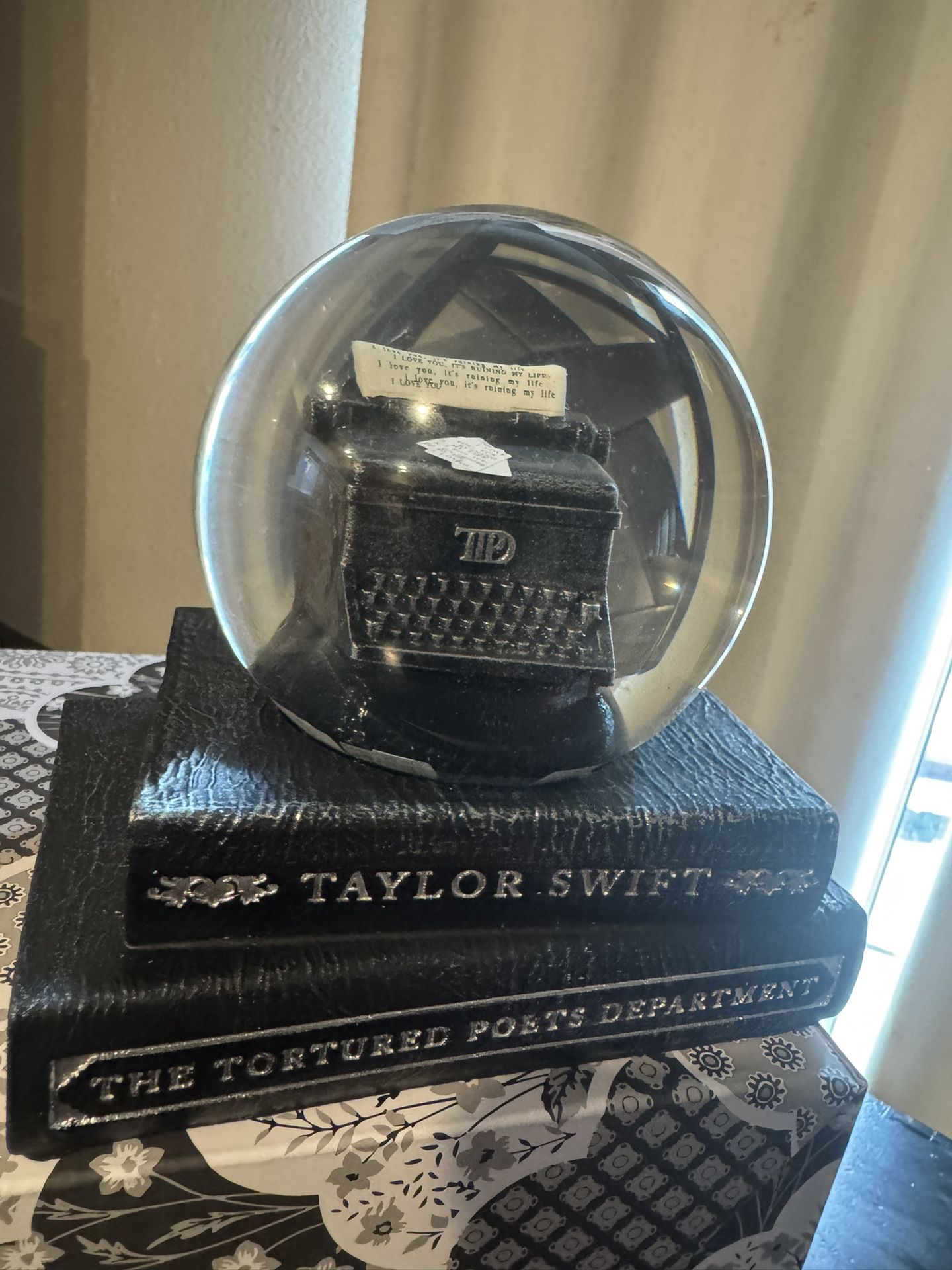 Taylor Swift The Tortured Poets Department Snow globe 