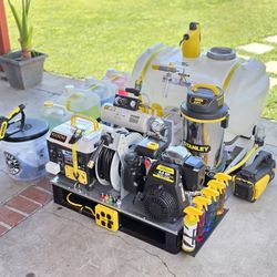 Detail Mobile Carwash Equipment skid complete,Equipo Completo de Car wash