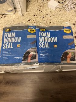 New ! Foam Window Seal – 2 Packs, Medium, Gray