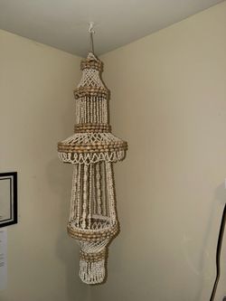 Vintage Shell Hanging Planter