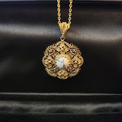 Bronze 18 KGP- Pendent Necklace  