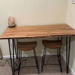 Live edge Dining Table Counter High 
