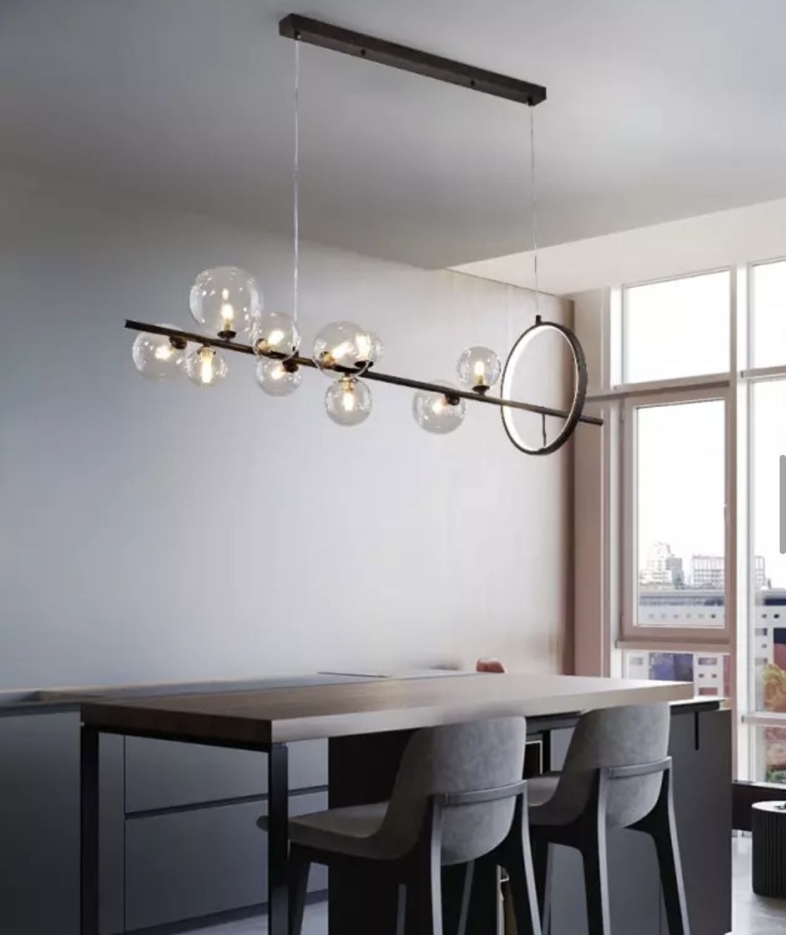 Modern Glass Bubble Chandelier - New