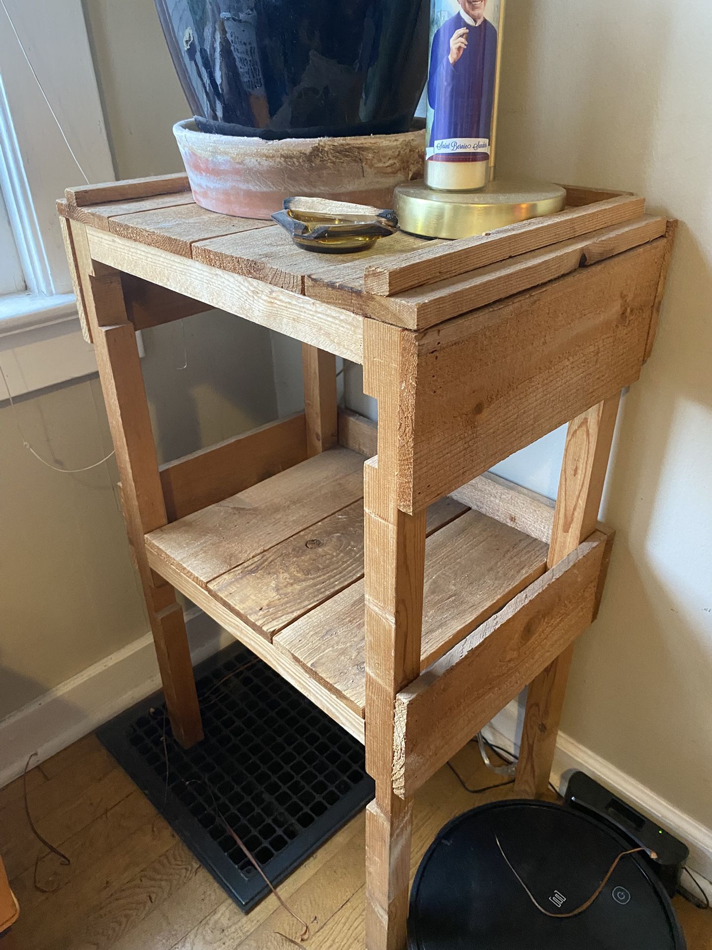 Handmade Wooden Plant Stand/side Table
