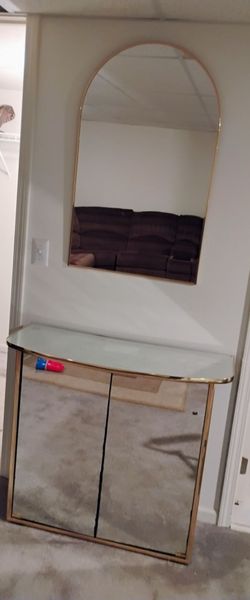 Mirror and wall table