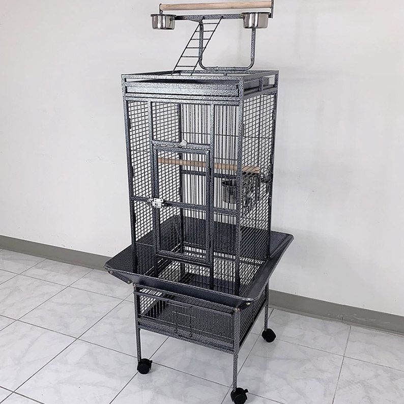 $130 (New in box) Large 61” parrot bird cages with rolling stand for cockatiels parrot parakeet lovebird finch
