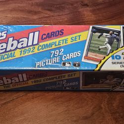 Topps Baseball Cards 1991 and 1992 Complete Sets