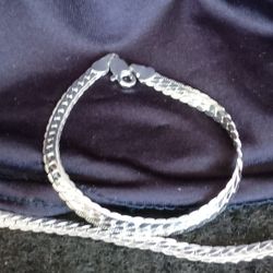 925 Sterling Silver Necklace and Bracelet Set 