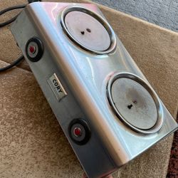 VINTAGE CH2AWV CORY DUAL HOT PLATE VACUUM COFFEE WARMING STOVE, WORKS GREAT.
