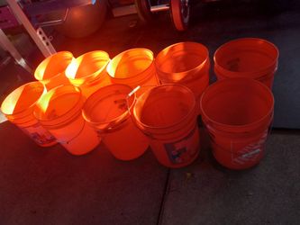 Home Depot 5-Gallon Buckets – Lot of 10