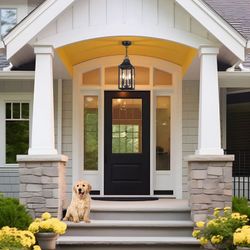 Porter Large Outdoor Pendant Light Fixtures 3-light, 15''  - NEW