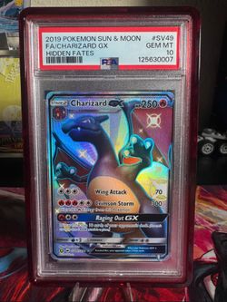 PSA 10 Charizard GX SV49 from Hidden Fates