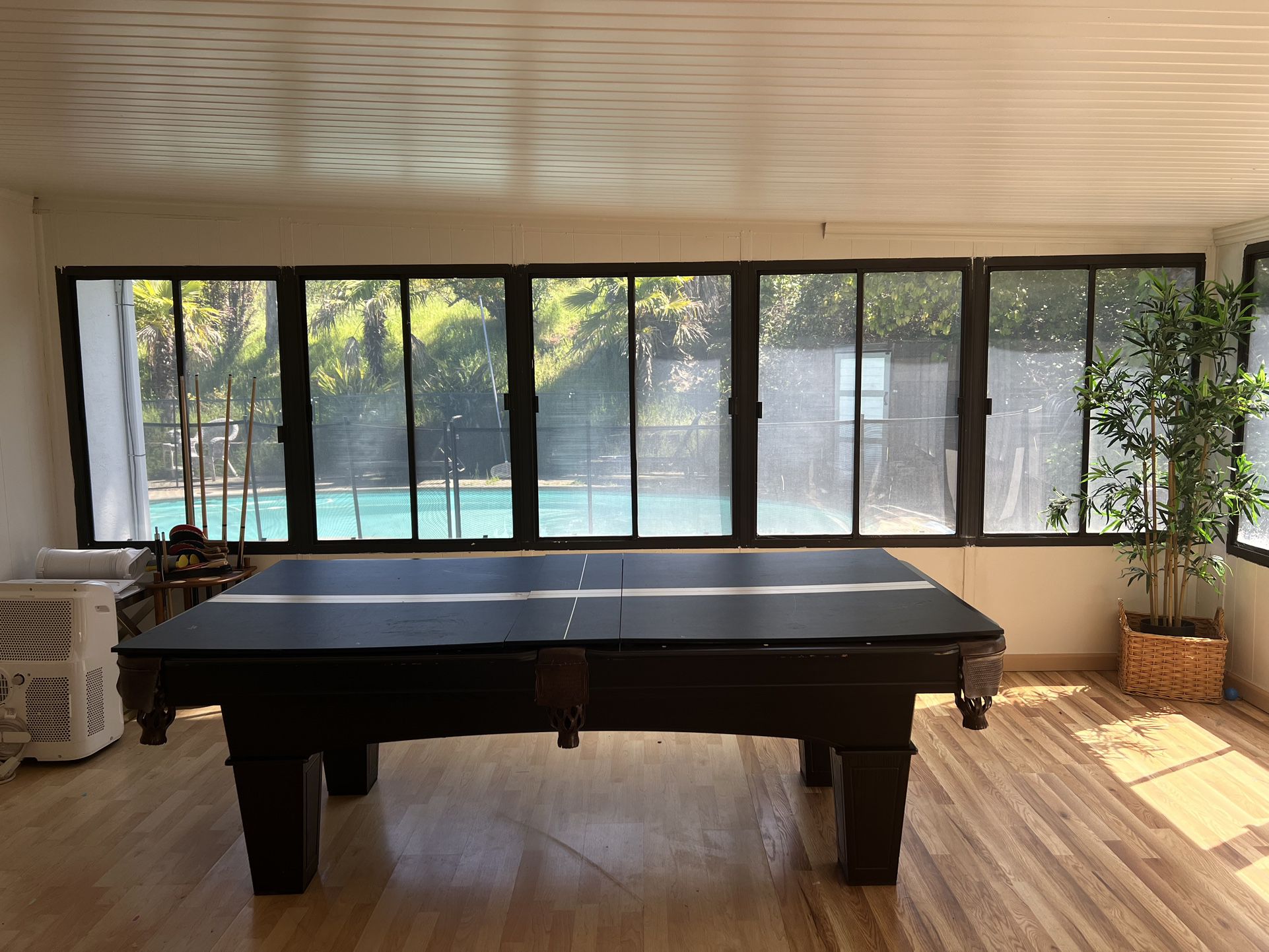 Pool Ping Pong Table With Accessories 