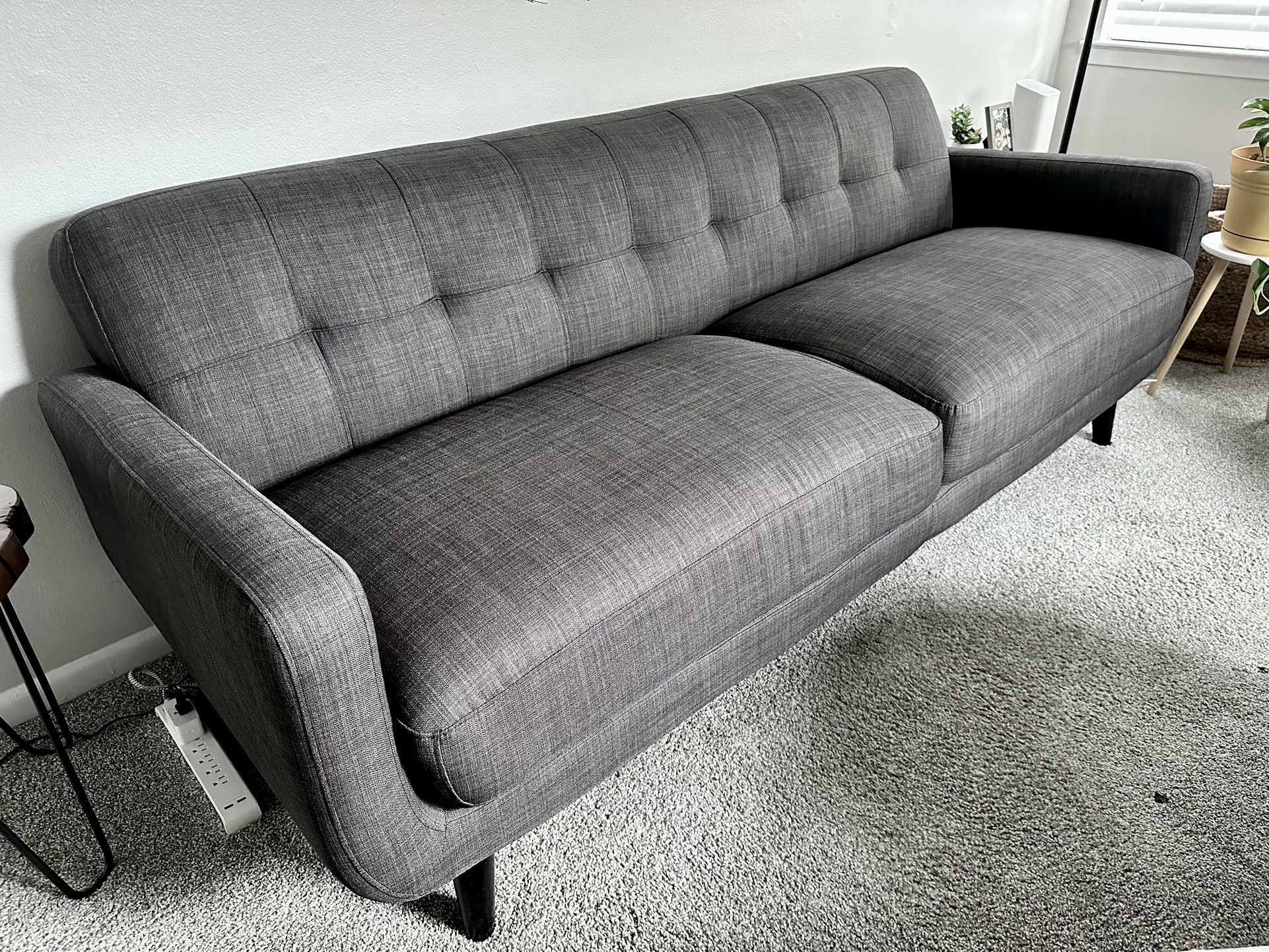 Grey Fabric Couch