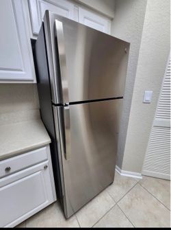Stainless steel fridge