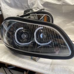 For 2003-2019 Freightliner M2 106 112 LED DRL Turn Signal Projector Headlights