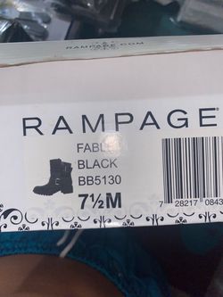 Rampage Fable Black Ankle Boots Size 7.5