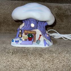 Disney Winnie The Pooh Ltd Ed Mr Sanders Tree House Light Christmas Village 7”