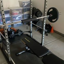Weight rack Set (all Weights, Bench ,Rack Included) 