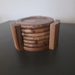 Wood Coaster Set