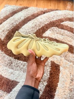 adidas Yeezy 450 Men's Beige Low Top Lace-Up Athletic Sneaker Solid