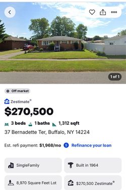 Single home for sale