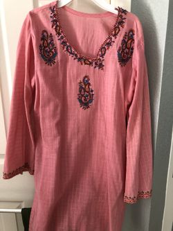 Simple Cotton Kurti With Besutiful Embroidery