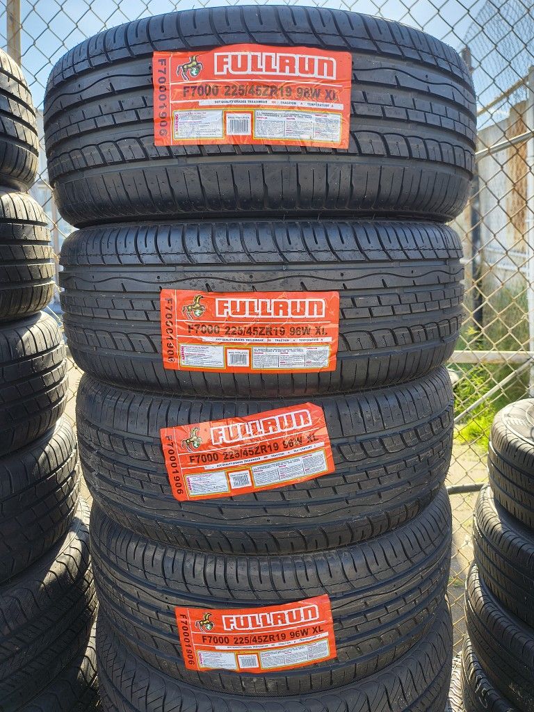 225/45/19 New Tires Set Of 4 Fullrun Installed And Balanced Set De 4 Llantas Nuevas Instaladas Y Balanceadas