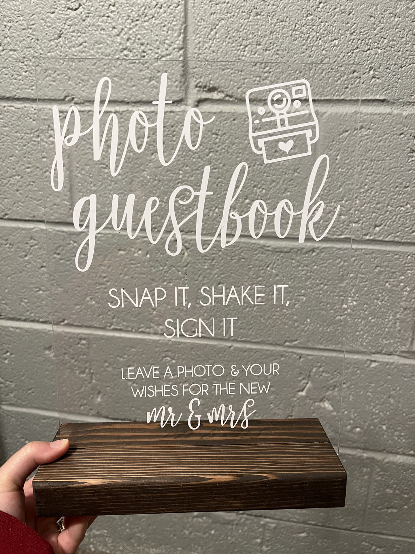 Wedding Photo Guest Book Sign