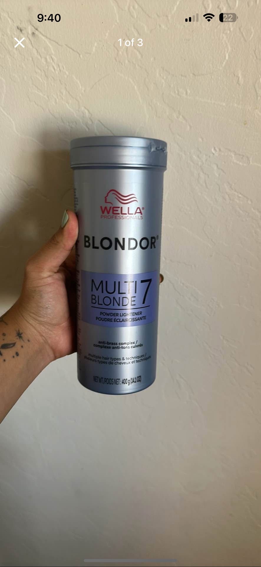 Unopened Wella Hair Lightener
