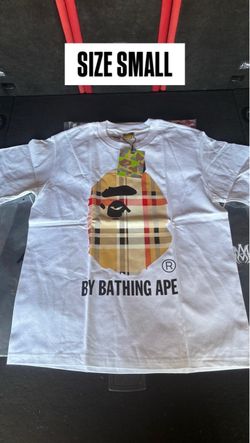 BAPE A Bathing Ape White Graphic Tee Size Small