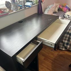 Ikea Children/student Disk , With Drawers And Cabinet 40$