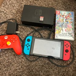 Switch With Smash Bros And Mario Kart