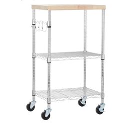 rolling storage shelf