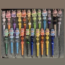 Labubu beaded pens