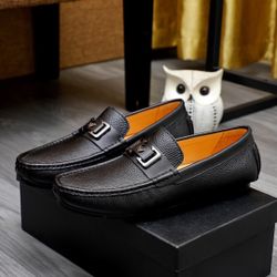 Armani Men’s Leather Shoes With Box 2026 New 