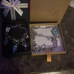 Turquoise Bracelet and Three Pice Necklaces